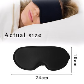 Light Blocking Sleep Masks,3D Ergonomic Design Black Stereo Deep Sleep Eye Mask Traveling, Taking a Nap as an Office Worker, or Working Outside of Work Hours Use