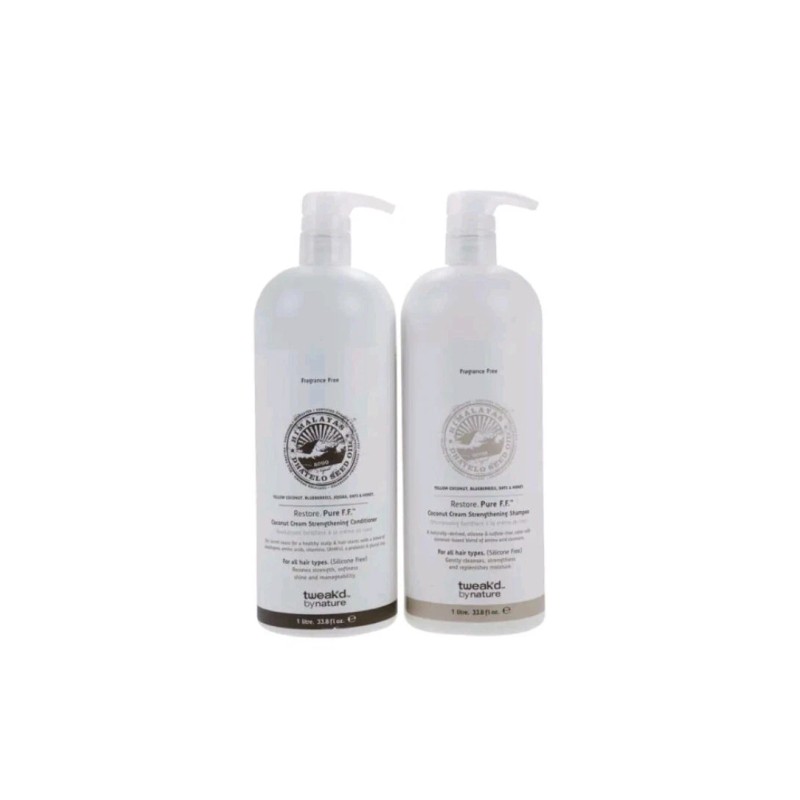 Tweak'd by Nature Restore Pure F.F. Shampoo & Conditioner 33.8