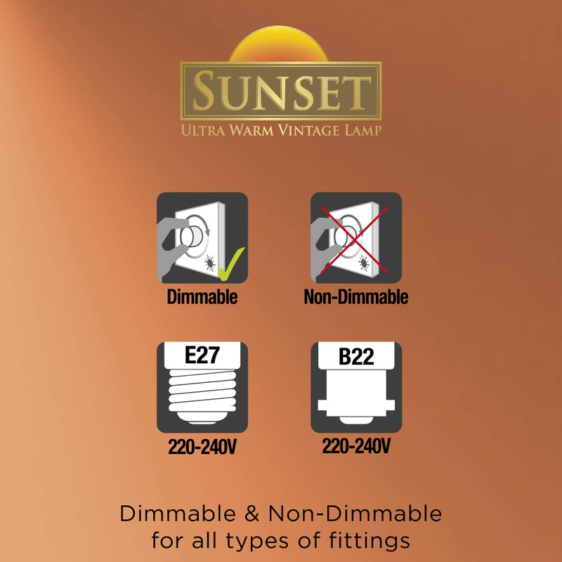 Integral Sunset Vintage 95mm (Globe 95) 2.5W (40W) 1800K 170lm