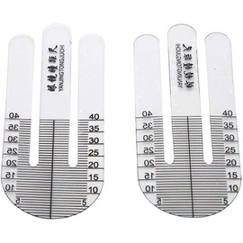 1 Pair Optical Ruler Pupil Height Meter Optometry Tester for Hospital Eye Ophthalmic Measuring Tools Durable 1 Pair X Ruler Test, Measure and Inspect