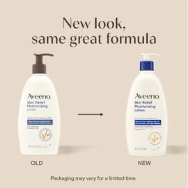 Aveeno Loción Hidratante de Alivio para la Piel Sana Piel Muy Seca y Sensible, Loción Corporal de Absorción Rápida con Fórmula Calmante de Triple Aven