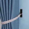 Sekonow 4 Pack Curtain Tiebacks Hooks, Wall Mounted Curtain Holdbacks