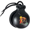 Spanish castanet souvenir, black color with typical Spanish drawings.