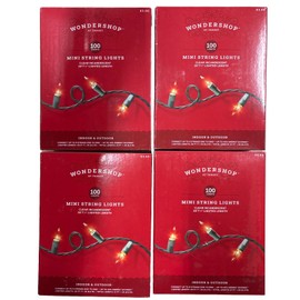 Workshop Wondershop 100 Lights Mini String Lights Pack Of 4