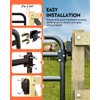2 Way Farm Gate Latch, 2PC Heavy-Duty Lockable Fence Latch