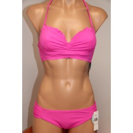Raisins NWT Raisins Swimsuit Bikini 2pc set Sz M La Paz Cocoa Beach Pink