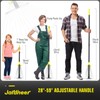 Adjustable Leaf Rake, Expandable Lightweight Metal Yard Rakes