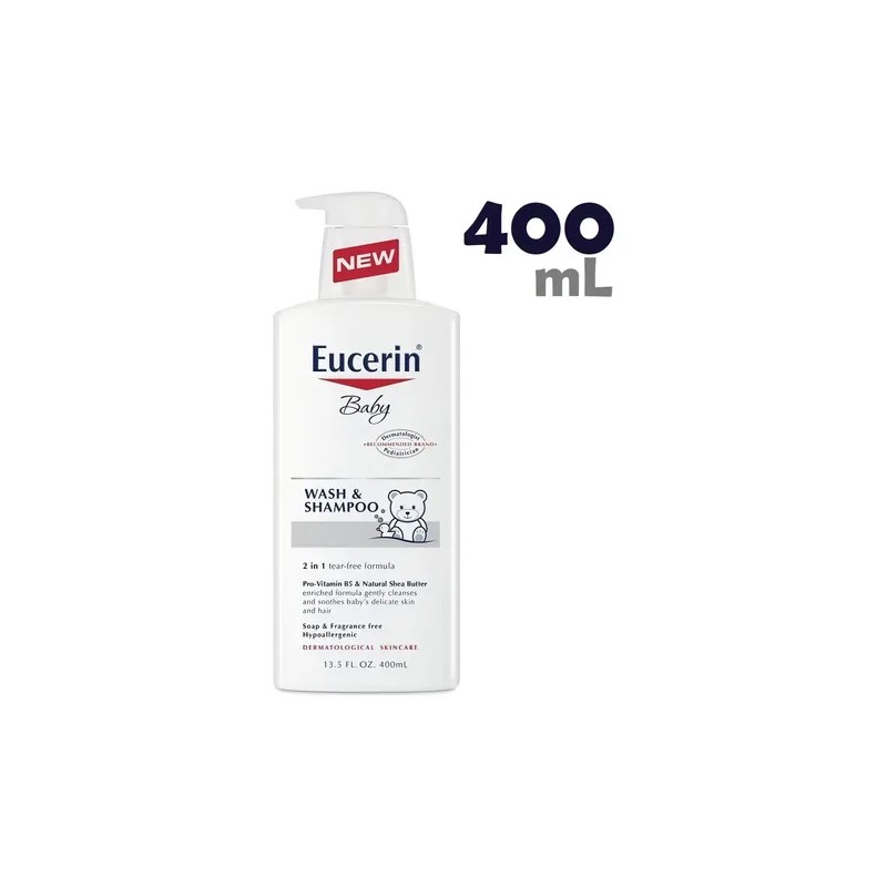 Eucerin Baby Jabon y Shampoo 2 en 1 400 ml
