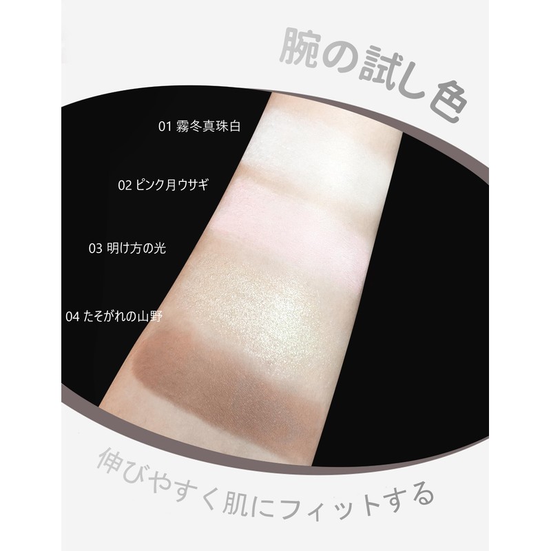Erinde Silk Touch Highlight Powder Matte Mineral Color Powder Light