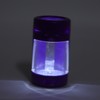 Glow Storage Jar with Grinder LED Waterproof Transparent Glass Seal