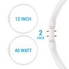 KOR (Pack of 2) FC40T5/830-12" T5 Flurescent Circline - 40
