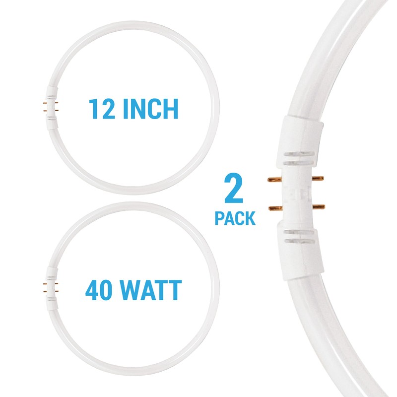 KOR (Pack of 2) FC40T5/830-12" T5 Flurescent Circline - 40