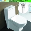 LRMYS 38mm Round Dual Push Toilet Flush Button, Plastic Chrome