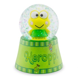 Sanrio Keroppi Mini globo de nieve iluminado con visualización de purpurina en remolino, 3 pulgadas de alto