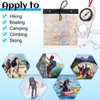 Orientation Compass, Waterproof Map Case with Emergency Whistle, Navigation Compass