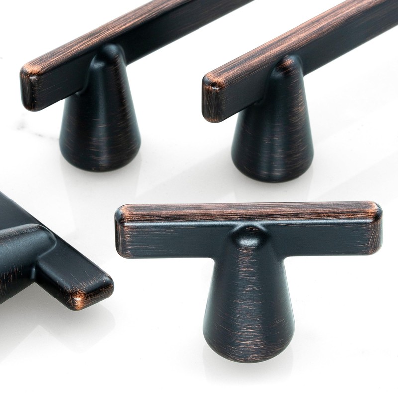 HESTIA HARDWARE 10 Pack Oil Rubbed Bronze Drawer Pulls 5