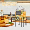 Drink Dispenser, Drink Dispensers for Parties, 1 Gallon Glass Beverage