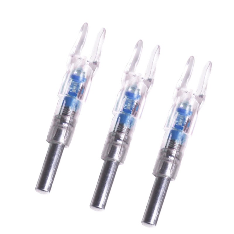 3PCS Lighted Arrow Nocks PC LED Lighted Archery Hunting Shooting