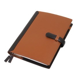 CLuaR Notebook Planner Cover A5 size Genuine Leather Compatible with the Hobonichi Techo Cousin and EDiT A5 with Belt Two Color Design Choose from 10 Colors