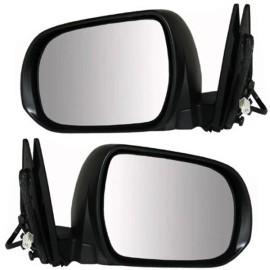 For 08-13 Highlander & Hybrid Door Mirror Power Non-Heat Manual Folding PAIR SET