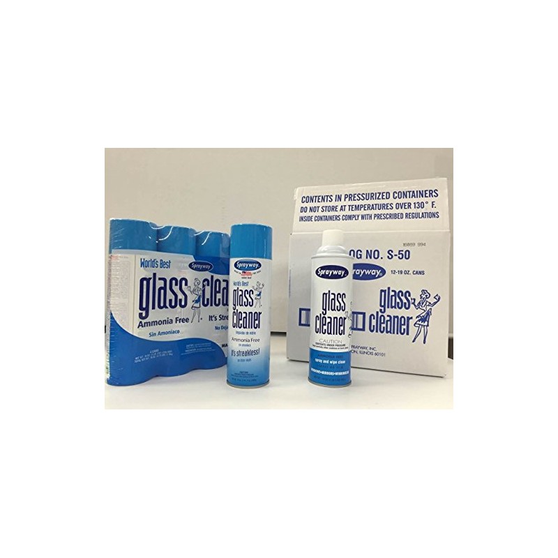 Sprayway 443331 Ammonia Free Glass Cleaner, 19 Oz. (4-Pack) (Packaging