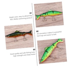 Sosoport 4pcs Fishing Lures Hard Baits for Outdoor Fishing Lightweight Angling Tool Vivid Appearance to Attract Fish Essential Tackle