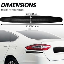 BokWin 4-Packs Black Anti-Collision Patch Bumper Guard Strip Anti-Scratch Bumper Protector Trim Universal for Cars SUV Pickup Truck