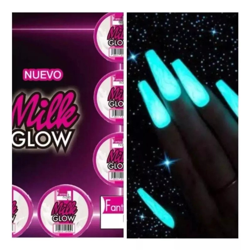 Fantasy Nails Acrilico Para Uñas Milk Glow 1 Oz ,