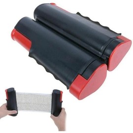 Retractable Ping Pong Net - Portable Table Tennis Net Replacement Set for Indoor Table Games Adjustable Clip-On Net for Ping Pong Table, Office Desk, Home Kitchen or Dining Table (Black)