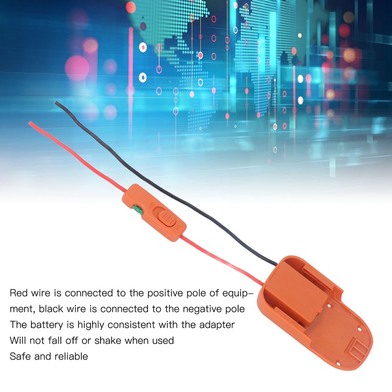 Power Adapter Professional Battery Dock Power Connector with Fuse Switch