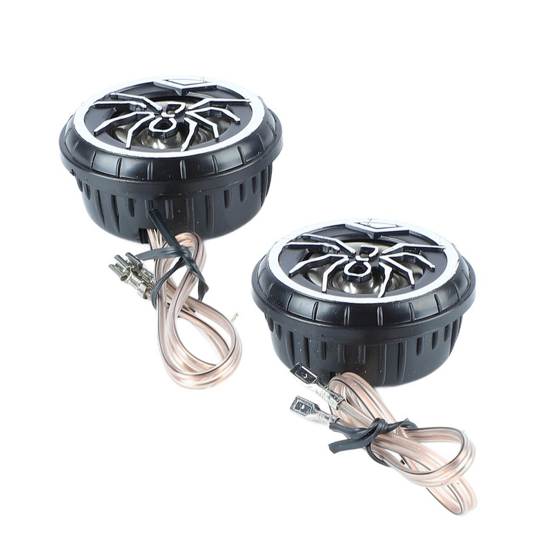Car Loudspeakers Stereo Round Tweeter with Chrome Plated Spider Pattern