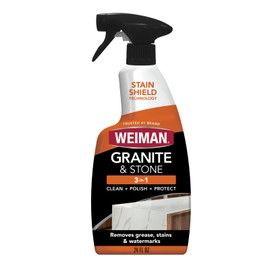 Granite Stone Clean, Polish and Protect - 24 Ounce - Streak-Free, pH Neutral Formula for Daily Use on Interior and Exterior Natural Stone