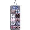 Over The Door Hanging shoe organizers for 12 Pairs, Hanging Shoes Organizer (Grey)