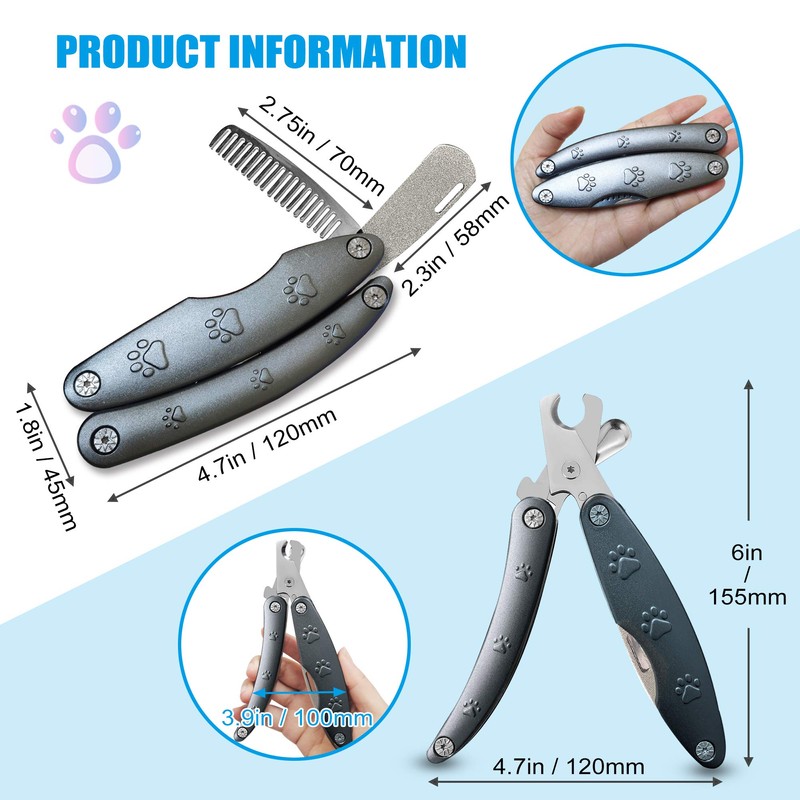 Heavy Duty Dog Nail Clipper for Large Dog Thick Nail,