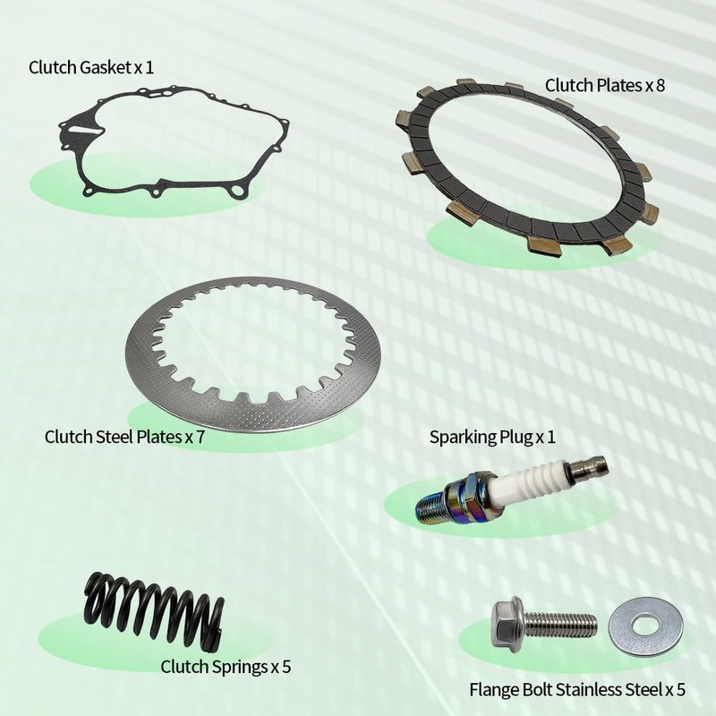 Clutch Kit Heavy Duty Springs & Cover Gasket For Raptor