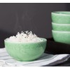 Seres Celadon Jade Green Porcelain Bowl embossed with Lucky Cloud,3