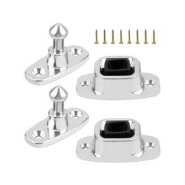 Nahntaipy RV Door Holder, Plunger and Socket Trailer Door Holder, Heavy Duty Enclosed Trailer Door Latch, for Camper, Travel-Trailer, Cargo, Truck, Shed Door, 2 Pack