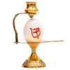 Tarini Gallery Brass Shivling Sculpture White Shiva Shivlingam Puja Lota