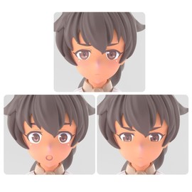 BANDAI SPIRITS 30MS Option Face Parts Facial Expression Set 6 (Color C), Color Coded Plastic Model