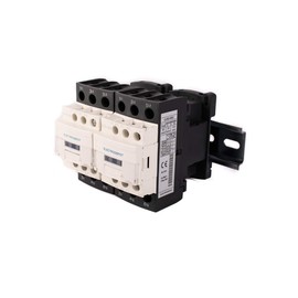 Electrodepot 30 Amp 6 Pole (3 Pole x 2) Normally Open and Auxiliary 1NO-1NC, 110-120VAC Coil, Motor Load 32A and Lighting Load 50A Contactors Bundle with DIN Rail, 35 x 150 mm and 2#10 Screws