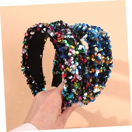 Healvian Sequin Headband for Women, Elegant Headband with Glitter, Ideal Hair Accessory for Leisure, Sports and Special Occasions, Colourful Colours for a Stylish Look