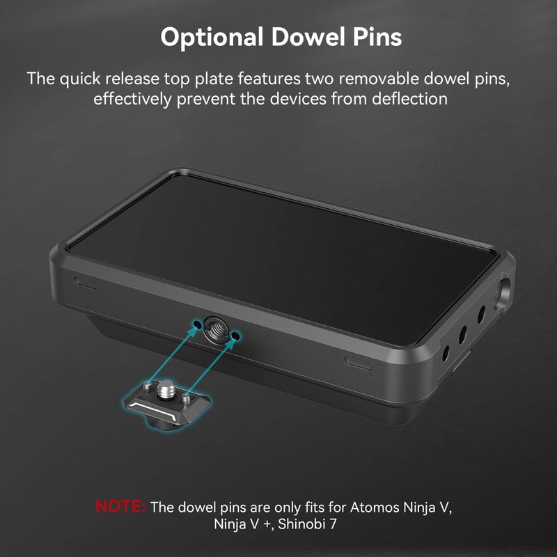 SMALLRIG Quick Release Plate with 1/4" Screw, HawkLock Quick Release