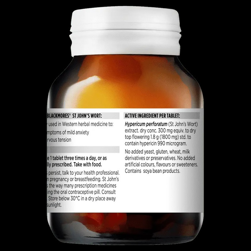 Blackmores St Johns Wort Mood Support 90 Tablets