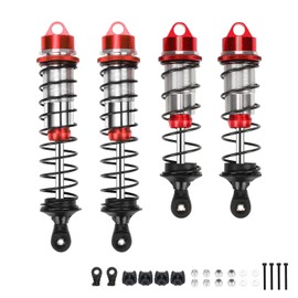 RCAWD Shock Absorber 110mm 130mm for ARRMA 1/8 Kraton 4wd Roller, Kraton 6s V5 Blx, Notorious 6s V5 Blx, Outcast 6s Blx, Talion 6s Blx Upgrades, Front Rear RC Shocks Damper #ARA330764#ARA330765 Red