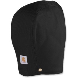 Carhartt mens Firm Duck Insulated Hood Winter Hat, Black, S XL US