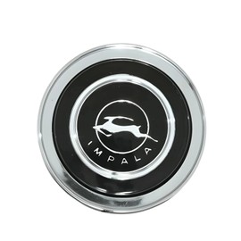 1Pc Steering Wheel Chrome Horn Ring Button Center Cap Assembly Replacement for 1964 Impala