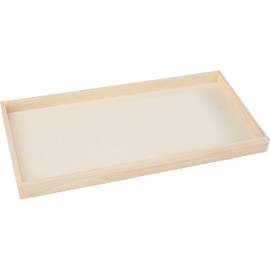 VBS Wooden Tray Bowl Deco Style Made of Wood 40 x 20 cm x 3 cm