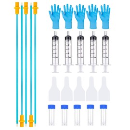 DIELLY 5 Set AI Artificial Insemination Dog Breeding Kit, Canine Breeding Kit, Dog Insemination Breeder Kit, Disposable Canine Artificial Insemination, Canine Breeding Supplies (5 Set, 15.7 inch) L