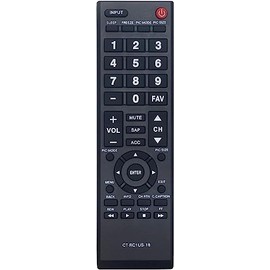CT-RC1US-18 Replaced Remote Control fit forToshiba LCD TV CTRC1US18 49L510U18 55L510U18 32L220U19 32L310U20 32L310U18