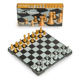 Travel Magnetic Chess Mini Set (6.3 inches)-Compact, Foldable, Educational Board Game